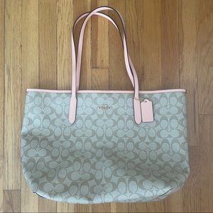 NWOT Reversible Coach Logo Tote Bag